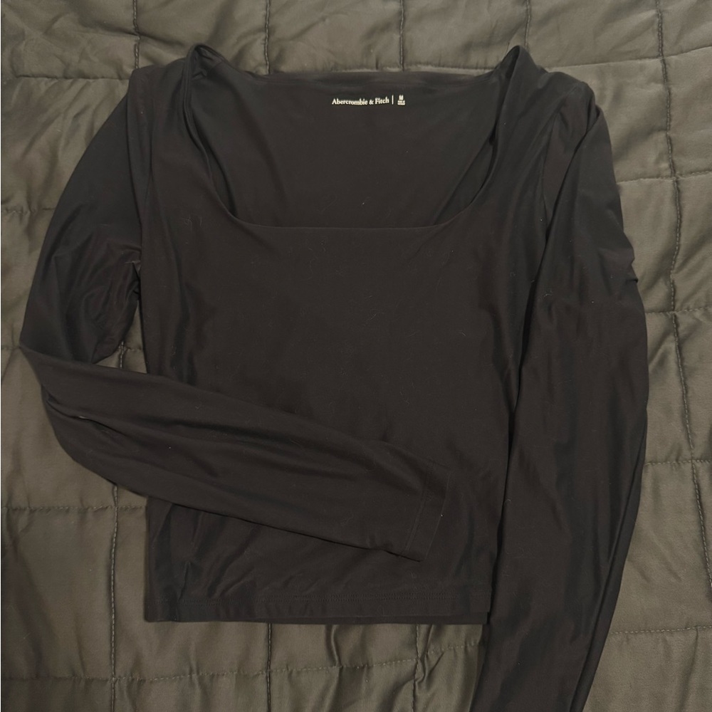 Abercrombie & Fitch Women's Black Long Sleeve Top